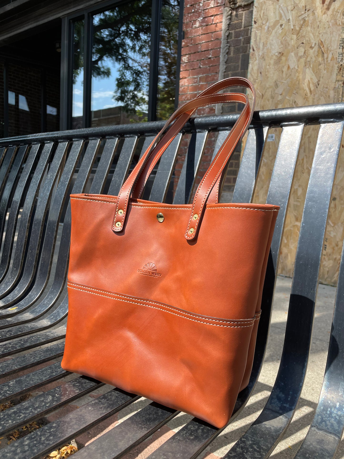 Custom Handcrafted Mid-Size Market Tote
