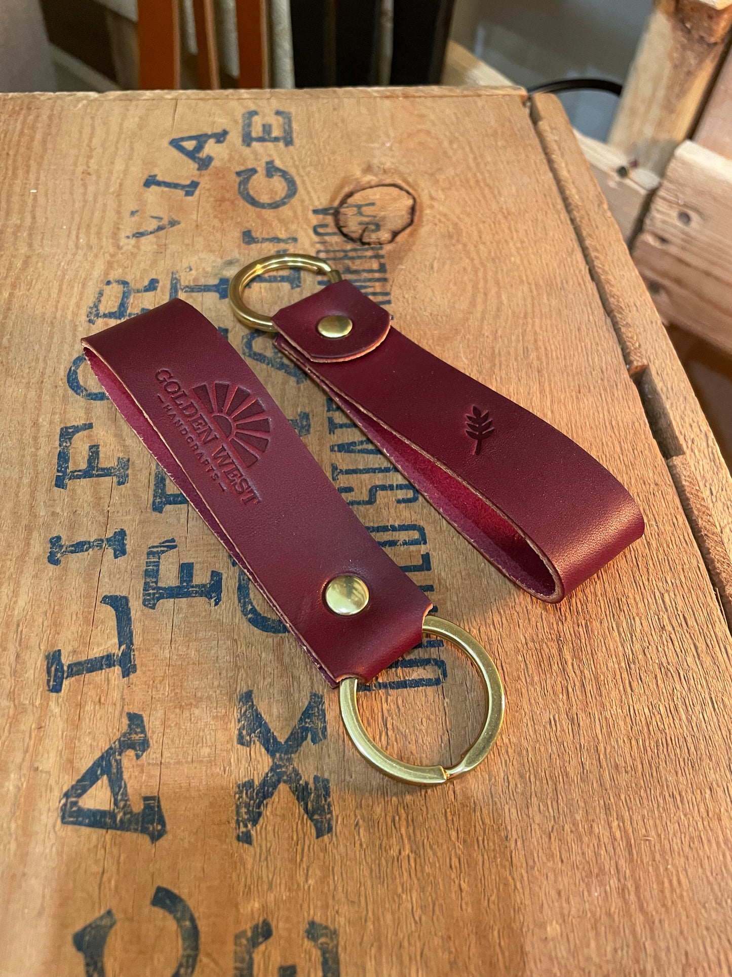 Leather Loop Keychain
