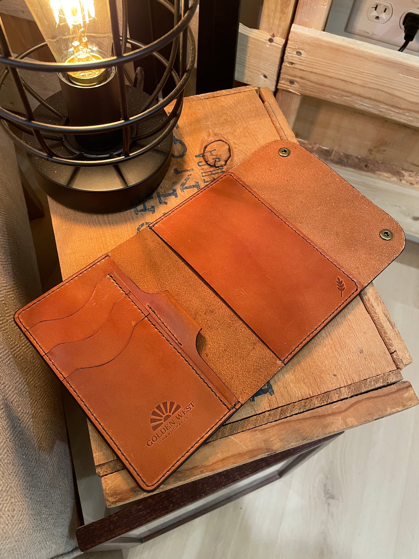 Journal Wallet with Button Closure