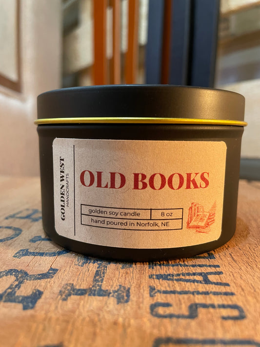 Old Books Candle
